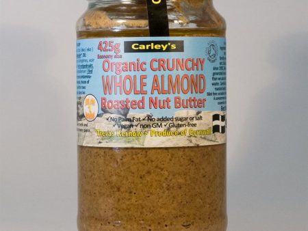 Carley s Economy Organic Roasted Almond Butter 425g Crunchy Cheap