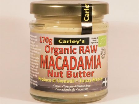 Carley s Org Raw Macadamianut Butter 170g For Sale