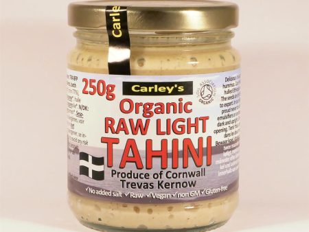 Carley s Organic Raw LIGHT Tahini 250g Online now