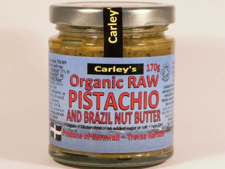 Carley s Org Raw Pistachio & Brazil Nut Butter 170g Fashion