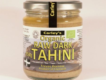 Carley s Organic Raw DARK Tahini (ft sesame oil) 250g Online Hot Sale