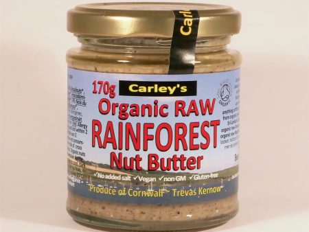 Carley s Organic Raw Rainforest Nut Butter 170g For Discount