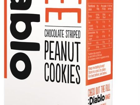 Diablo Sugar Free Choc Striped Peanut Cookies 150g Discount