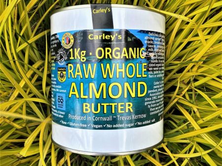 Carley s Organic SMOOTH RAW ALMOND Butter 1000g Eco Tin on Sale