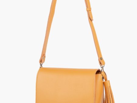 Envy Hold - Mustard foldover saddle bag Fashion