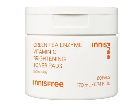 Green Tea Enzyme Vitamin C Brightening Toner Pads Online now