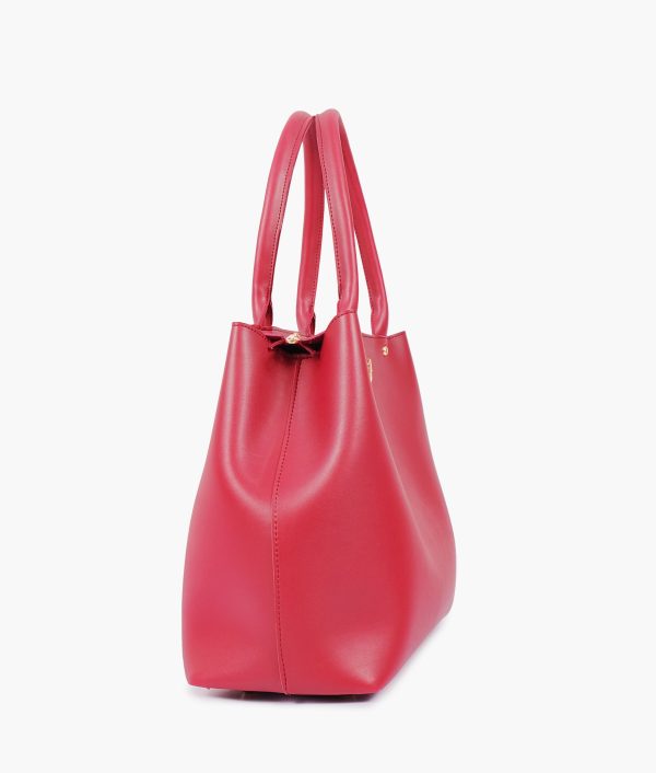 Envy Hold - Maroon zipper tote bag For Discount