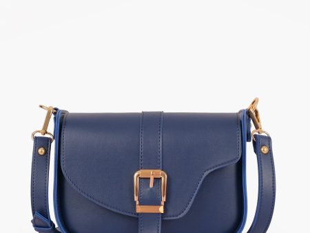 Envy Hold - Blue saddle buckle bag Online