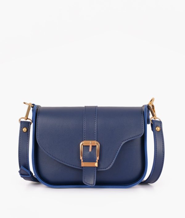 Envy Hold - Blue saddle buckle bag Online