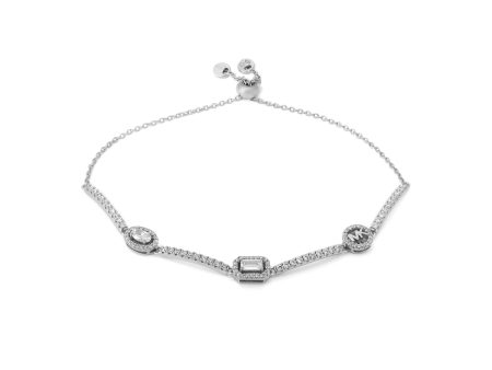 Michael Kors Premium Silver Tone Bracelet MKC1715CZ040 Hot on Sale