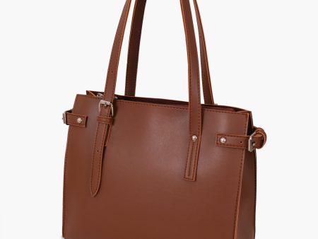 Envy Hold - Brown satchel tote bag Online now