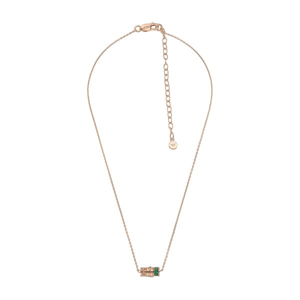 Emporio Armani Rose Gold Tone Pendant Online Sale