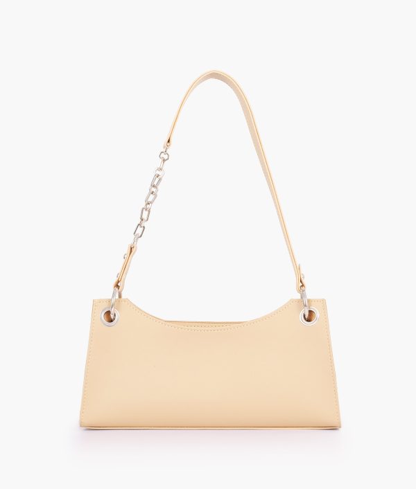 Envy Hold - Off-white elongated chain handle purse For Cheap