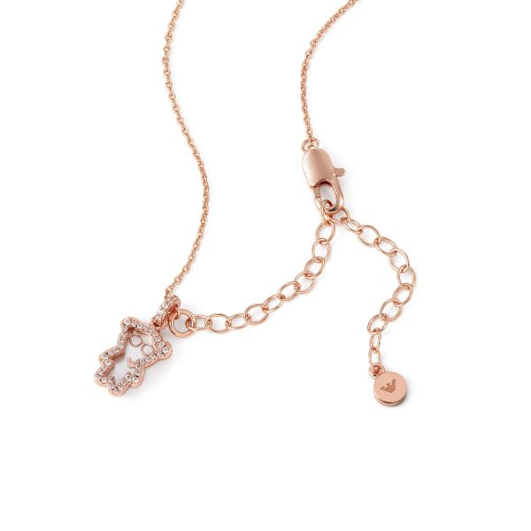 Emporio Armani Rose Gold Tone Necklace on Sale