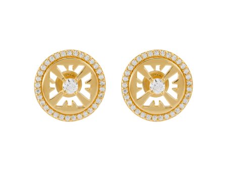 Emporio Armani Gold Tone Earring Online Hot Sale