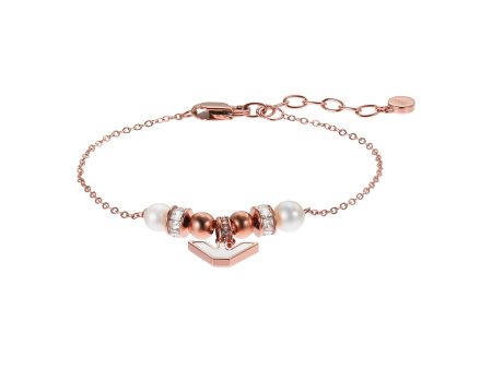 Emporio Armani Sentimental Rose Gold Tone Bracelet Online Sale