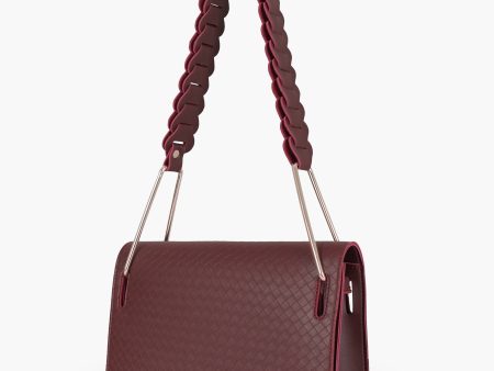 Envy Hold - Burgundy loop strap shoulder bag Online now