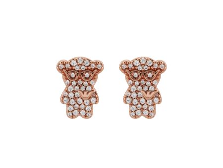 Emporio Armani Rose Gold Tone Earring Online now