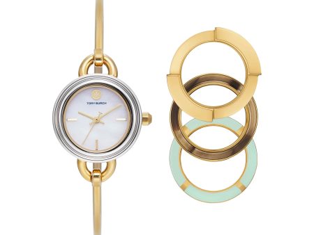 Tory Burch The Miller Gold Tone Analogue Watch TBW6019SET Sale