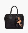 Envy Hold - Black suede mini bowling bag Cheap