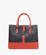 Envy Hold - Black and rust multi-compartment shoulder bag Online Hot Sale