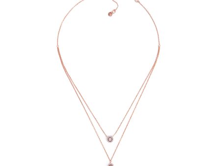 Michael Kors Premium Rose Gold Tone Necklace MKC1745CZ791 Online Hot Sale