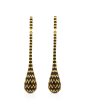 Baoli Flow Drop, 18K Yellow Gold Ear Pendants Fashion