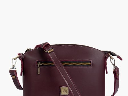 Envy Hold - Burgundy dome cross-body bag Discount