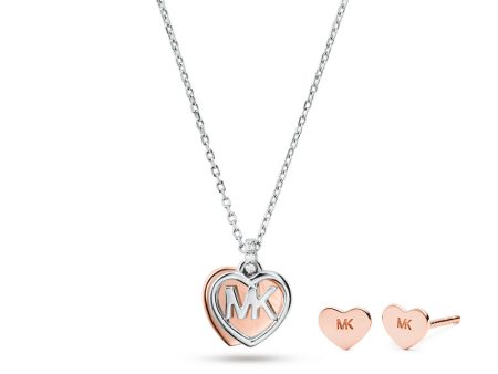 Michael Kors 14k Two-Tone plated Sterling Silver Necklace Box Set MKC1259AN931 Online Sale