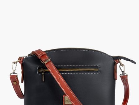 Envy Hold - Black and rust dome cross-body bag Hot on Sale