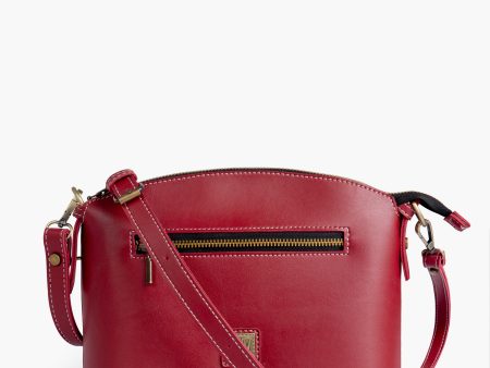 Envy Hold - Maroon dome cross-body bag For Sale