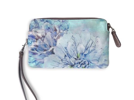 Envy Hold - Blue Peonies Clutch For Cheap