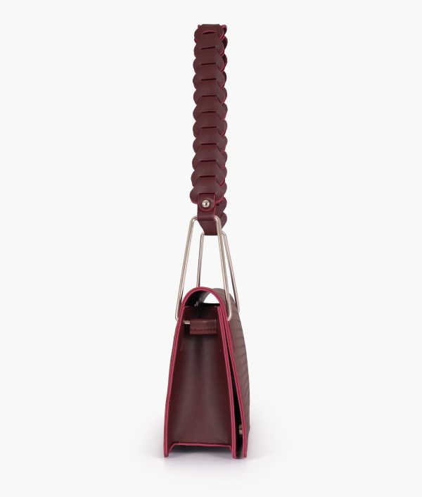 Envy Hold - Burgundy loop strap shoulder bag Online now