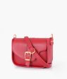 Envy Hold - Maroon saddle buckle bag Hot on Sale