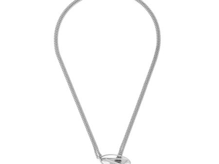 Diesel Chain Necklace Silver Tone Necklace DX1534040 Online now