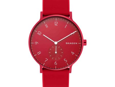 Skagen Aaren Kulor Red Analogue Watch SKW6512 Online now