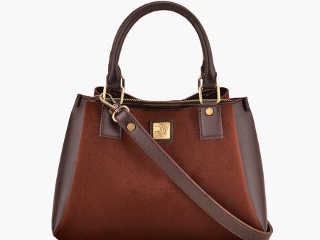 Envy Hold - Dark brown suede mini bag For Sale