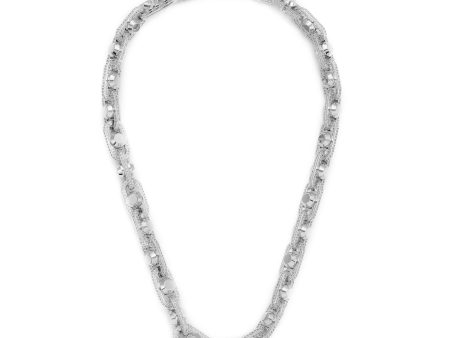 Michael Kors Premium Silver Tone Necklace MKJ8402CZ040 on Sale