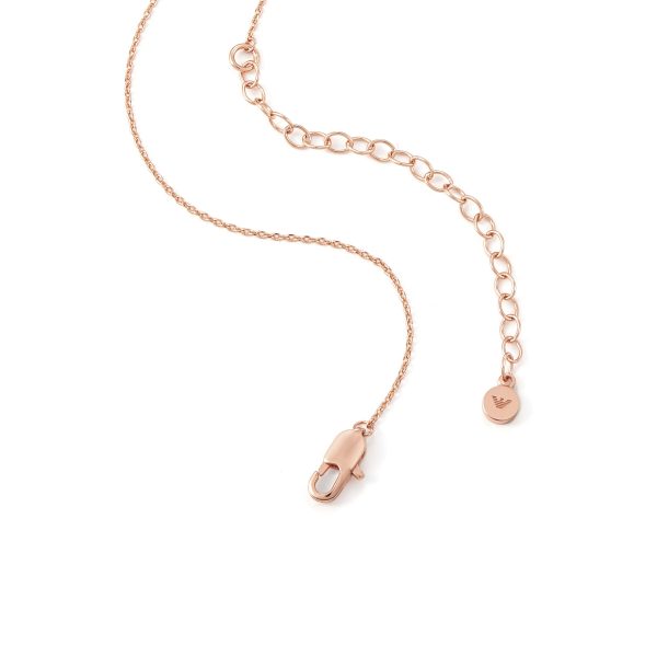 Emporio Armani Rose Gold Tone Necklace on Sale