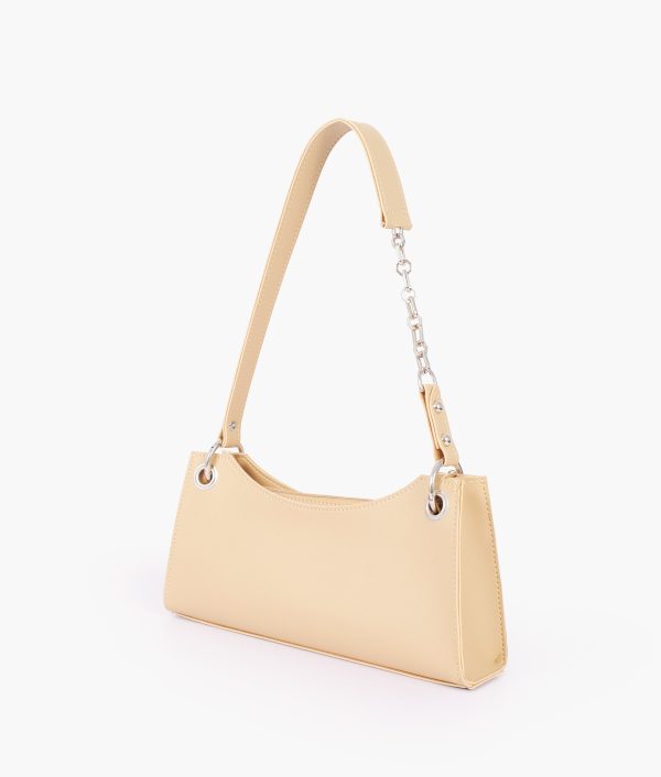 Envy Hold - Off-white elongated chain handle purse For Cheap