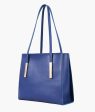 Envy Hold - Blue zipper shoulder bag with long handle Online now