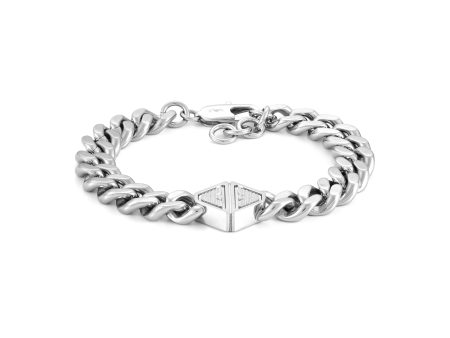 Emporio Armani Silver Tone Bracelet Supply