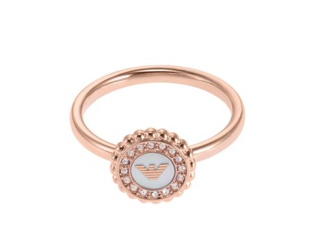 Emporio Armani Rose Gold-Tone Ring EGS3020221 Online Sale