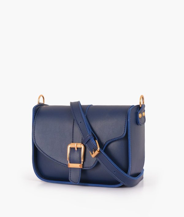 Envy Hold - Blue saddle buckle bag Online