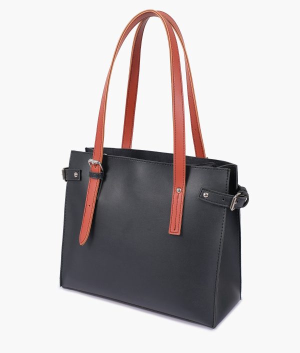 Envy Hold - Black satchel tote bag Cheap