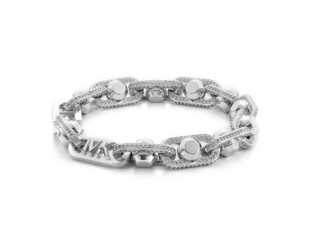 Michael Kors Premium Silver Tone Bracelet MKJ8403CZ040 Discount