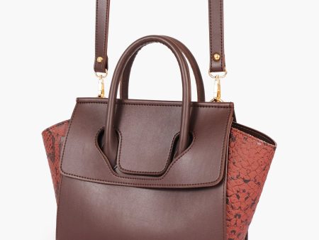 Envy Hold - Dark brown trapeze handbag Sale