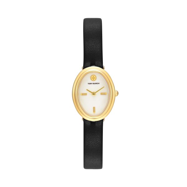 Tory Burch The Oval Black Analogue Watch TBW6030 Supply