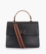 Envy Hold - Black flap-over top-handle bag Hot on Sale