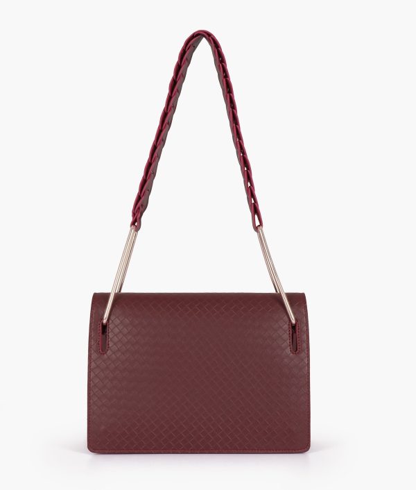 Envy Hold - Burgundy loop strap shoulder bag Online now